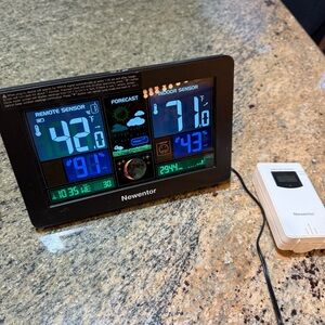 Newentor Weather Station FH3378 Digital Wireless Portable LCD Color Display